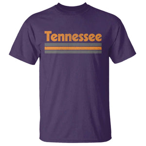 Vintage Tennessee T Shirt Retro Classic TN Orange Print Retro Three Stripe