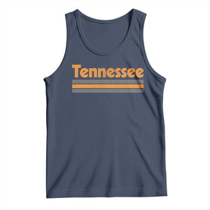 Vintage Tennessee Tank Top Retro Classic TN Orange Print Retro Three Stripe