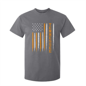 Vintage Tennessee T Shirt For Kid Retro Classic TN Orange Print Retro American Flag