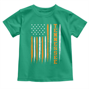 Vintage Tennessee Toddler T Shirt Retro Classic TN Orange Print Retro American Flag