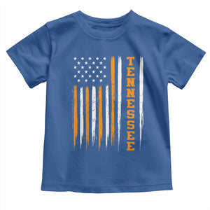 Vintage Tennessee Toddler T Shirt Retro Classic TN Orange Print Retro American Flag