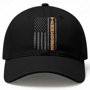 Vintage Tennessee Baseball Cap Retro Orange TN American Flag Patriotic US State