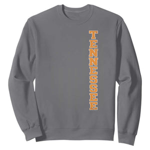 Vintage Tennessee Sweatshirt Retro Orange TN American Flag Patriotic US State