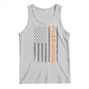 Vintage Tennessee Tank Top Retro Orange TN American Flag Patriotic US State