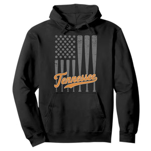 Vintage Tennessee Hoodie Retro Classic TN Orange Print Retro Baseball American US Flag