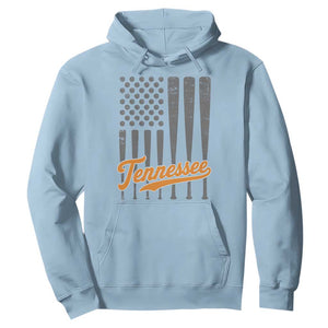 Vintage Tennessee Hoodie Retro Classic TN Orange Print Retro Baseball American US Flag