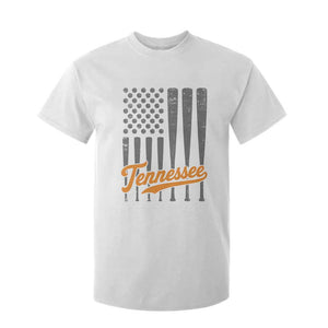 Vintage Tennessee T Shirt For Kid Retro Classic TN Orange Print Retro Baseball American US Flag