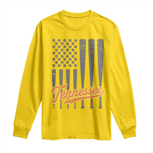 Vintage Tennessee Long Sleeve Shirt Retro Classic TN Orange Print Retro Baseball American US Flag TS10 Daisy Print Your Wear
