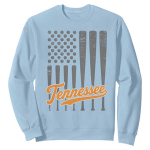 Vintage Tennessee Sweatshirt Retro Classic TN Orange Print Retro Baseball American US Flag