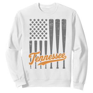 Vintage Tennessee Sweatshirt Retro Classic TN Orange Print Retro Baseball American US Flag