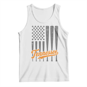 Vintage Tennessee Tank Top Retro Classic TN Orange Print Retro Baseball American US Flag
