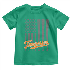 Vintage Tennessee Toddler T Shirt Retro Classic TN Orange Print Retro Baseball American US Flag
