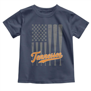 Vintage Tennessee Toddler T Shirt Retro Classic TN Orange Print Retro Baseball American US Flag