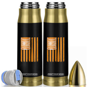 Vintage Tennessee Bullet Tumbler Retro Classic TN Orange Retro Baseball American US Flag