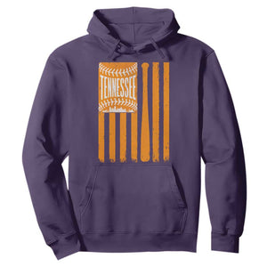Vintage Tennessee Hoodie Retro Classic TN Orange Retro Baseball American US Flag