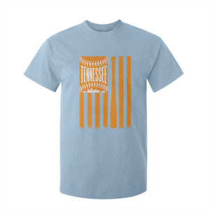 Vintage Tennessee T Shirt For Kid Retro Classic TN Orange Retro Baseball American US Flag