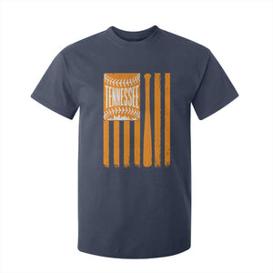 Vintage Tennessee T Shirt For Kid Retro Classic TN Orange Retro Baseball American US Flag