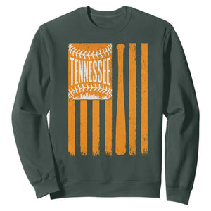 Vintage Tennessee Sweatshirt Retro Classic TN Orange Retro Baseball American US Flag