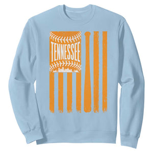 Vintage Tennessee Sweatshirt Retro Classic TN Orange Retro Baseball American US Flag