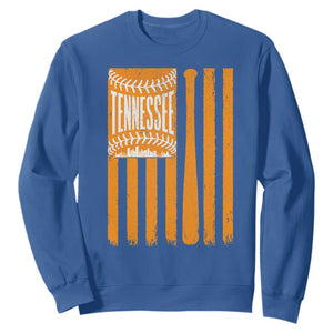 Vintage Tennessee Sweatshirt Retro Classic TN Orange Retro Baseball American US Flag