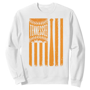 Vintage Tennessee Sweatshirt Retro Classic TN Orange Retro Baseball American US Flag