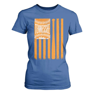 Vintage Tennessee T Shirt For Women Retro Classic TN Orange Retro Baseball American US Flag