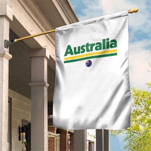Australia Fan Garden Flag Retro Vintage Flag Green Yellow Country Pride Distressed Graphic
