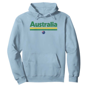 Australia Fan Hoodie Retro Vintage Flag Green Yellow Country Pride Distressed Graphic