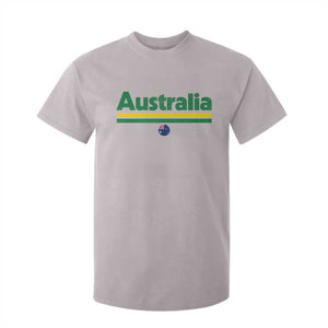 Australia Fan T Shirt For Kid Retro Vintage Flag Green Yellow Country Pride Distressed Graphic