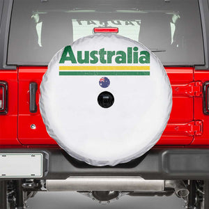 Australia Fan Spare Tire Cover Retro Vintage Flag Green Yellow Country Pride Distressed Graphic