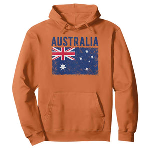 Vintage Australia Flag Hoodie Distressed Patriotic Country Pride Graphic