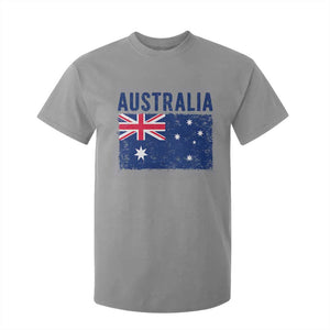 Vintage Australia Flag T Shirt For Kid Distressed Patriotic Country Pride Graphic