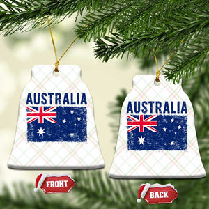 Vintage Australia Flag Ceramic Ornament Distressed Patriotic Country Pride Graphic