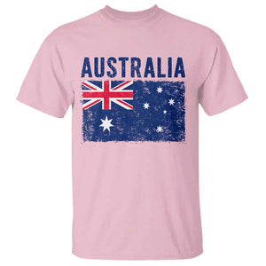 Vintage Australia Flag T Shirt Distressed Patriotic Country Pride Graphic