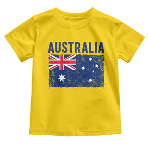Vintage Australia Flag Toddler T Shirt Distressed Patriotic Country Pride Graphic