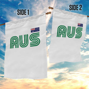 Retro Australia Garden Flag AUS Green Australian Flag Country Pride Graphic