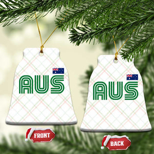 Retro Australia Ceramic Ornament AUS Green Australian Flag Country Pride Graphic