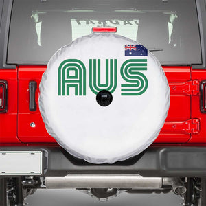 Retro Australia Spare Tire Cover AUS Green Australian Flag Country Pride Graphic