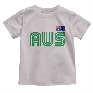 Retro Australia Toddler T Shirt AUS Green Australian Flag Country Pride Graphic