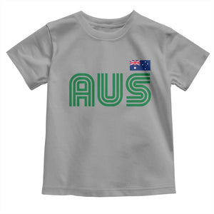 Retro Australia Toddler T Shirt AUS Green Australian Flag Country Pride Graphic