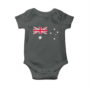 Vintage Australian Flag Baby Onesie Australia Distressed Patriotic Southern Cross Country Pride Graphic