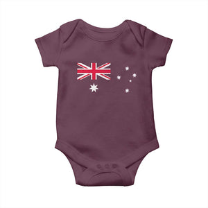 Vintage Australian Flag Baby Onesie Australia Distressed Patriotic Southern Cross Country Pride Graphic