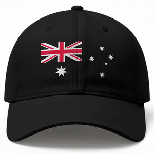 Vintage Australian Flag Baseball Cap Australia Distressed Patriotic Southern Cross Country Pride Graphic