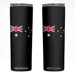 Vintage Australian Flag Skinny Tumbler Australia Distressed Patriotic Southern Cross Country Pride Graphic