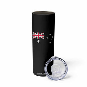 Vintage Australian Flag Skinny Tumbler Australia Distressed Patriotic Southern Cross Country Pride Graphic