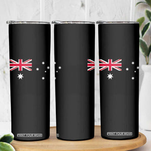 Vintage Australian Flag Skinny Tumbler Australia Distressed Patriotic Southern Cross Country Pride Graphic