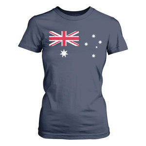 Vintage Australian Flag T Shirt For Women Australia Distressed Patriotic Southern Cross Country Pride Graphic