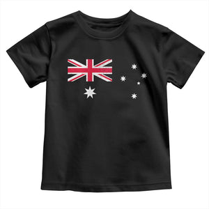 Vintage Australian Flag Toddler T Shirt Australia Distressed Patriotic Southern Cross Country Pride Graphic