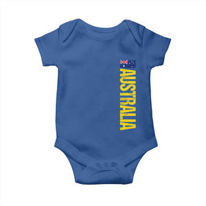 Australia Flag Baby Onesie Patriotic Country Pride Vertical Text Graphic
