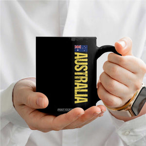 Australia Flag Coffee Mug Patriotic Country Pride Vertical Text Graphic